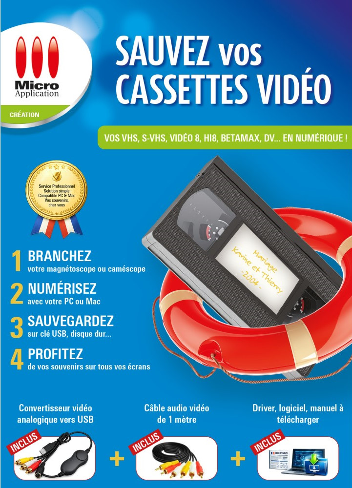 Pack Sauvez vos cassettes vidéo – solution DIY